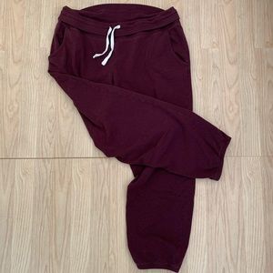 AERIE BURGUNDY SWEATPANTS